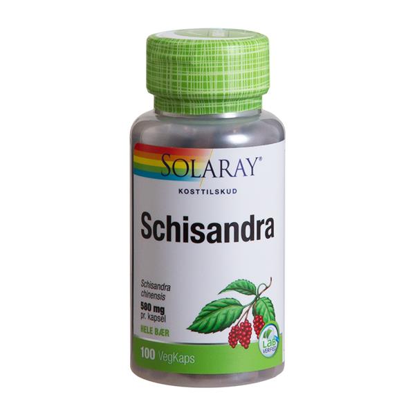 Schisandra 580 mg Solaray 100 vegetabilske kapsler